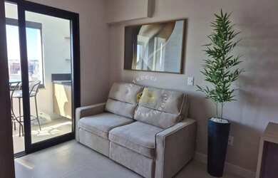 Imagem: O apartamento possui 1 Dormitório, 1 Banheiro, 1 Vaga na garagem