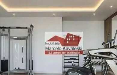 Imagem: O apartamento possui 1 Dormitório, 1 Banheiro, 1 Vaga na garagem