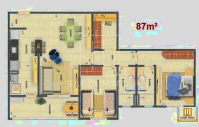 Imagem 3: Apartamento (tipo - padrao) 2 dormitórios/suite, portaria 24hs, espaço gourmet, salão de f