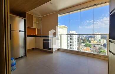 Imagem: O apartamento possui 1 Dormitório, 1 Banheiro, 1 Vaga na garagem