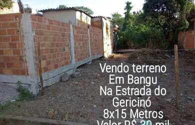 Imagem: O terreno está localizado em Bangu, Rio de Janeiro à venda