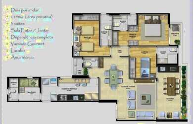 Imagem 8: APARTAMENTO 3 QUARTOS, 3 SUÍTES, NASCENTE, CAMINHO DAS ÁRVORES LE QUARTIER
