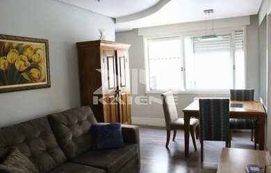 Imagem: O apartamento possui 1 Dormitório, 1 Banheiro, 1 Vaga na garagem