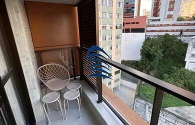 Imagem 2: ZN BARRA - Studio com Varanda , 22m², nascente, MOBILIADO, armários,...