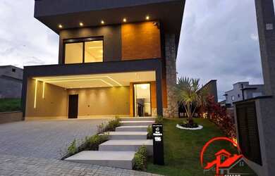 Imagem: A casa em condomínio possui 4 Dormitórios, 5 Banheiros, 4