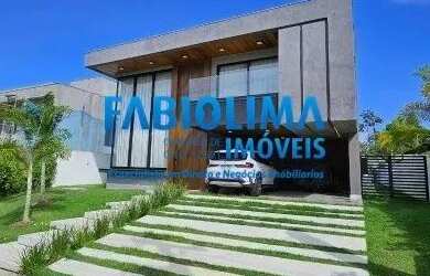 Imagem: A casa em condomínio possui 4 Dormitórios, 5 Banheiros, 4