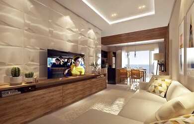 Imagem: O apartamento possui 2 Dormitórios, 1 Banheiro, 1 Vaga na garagem