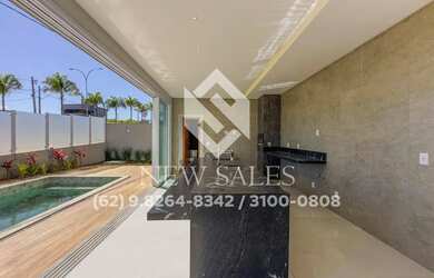 Imagem 3: Casa térrea alto padrão 3 suítes com piscina no Jardins Capri 389m²