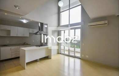 Imagem: O apartamento possui 1 Dormitório, 2 Banheiros, 2 Vagas na