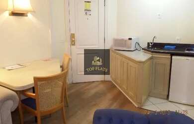 Imagem: O studio possui 1 Dormitório, 1 Banheiro, 1 Vaga na garagem