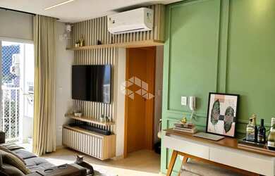 Imagem: O apartamento possui 2 Dormitórios, 1 Banheiro, 1 Vaga na garagem