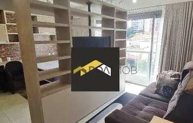 Imagem: O apartamento possui 1 Dormitório, 1 Banheiro, 1 Vaga na garagem