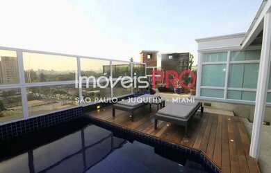 Imagem: O apartamento na cobertura possui 3 Dormitórios, 5 Banheiros