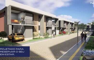 Imagem: A casa em condomínio possui 4 Dormitórios, 4 Banheiros, 2