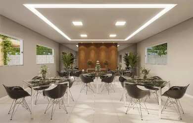 Imagem: O apartamento possui 2 Dormitórios, 1 Banheiro, 1 Vaga na garagem