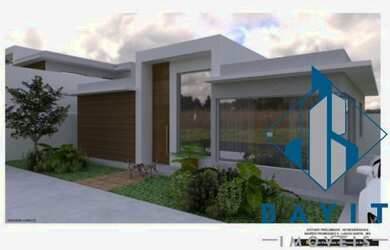 Imagem: A casa possui 3 Dormitórios, 2 Banheiros, 2 Vagas na garagem