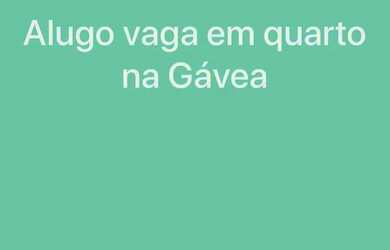 Imagem 1: Vaga na Gávea Quarto com aluguel por R$850 /mês