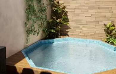 Imagem 10: Casa com Piscina. Piscina, 110m² de Área, 2 Vagas na garageme3 Dormitórios