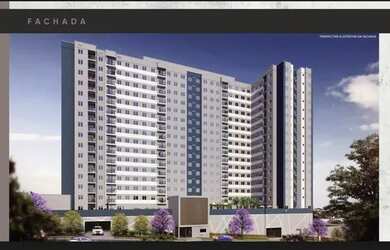 Imagem: O apartamento possui 2 Dormitórios, 1 Banheiro, 1 Vaga na garagem