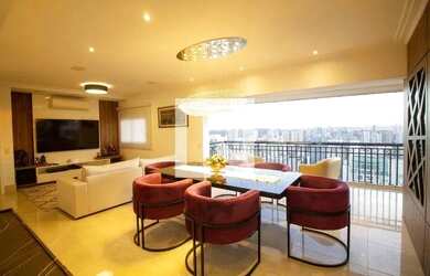 Imagem: O apartamento na cobertura possui 3 Dormitórios, 5 Banheiros