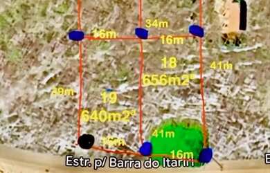 Imagem: O terreno possui 2.381m² de Área e está localizado em Conde