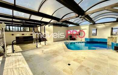 Imagem: O apartamento na cobertura possui 4 Dormitórios, 5 Banheiros