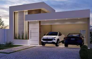 Imagem: A casa possui 3 Dormitórios, 3 Banheiros, 2 Vagas na garagem