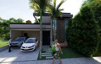 Imagem: A casa em condomínio possui 3 Dormitórios, 4 Banheiros, 4