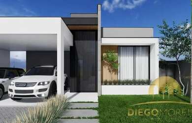 Imagem: A casa possui 4 Dormitórios, 5 Banheiros, 2 Vagas na garagem