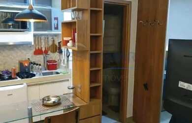 Imagem: O apartamento possui 1 Dormitório, 1 Banheiro, 1 Vaga na garagem