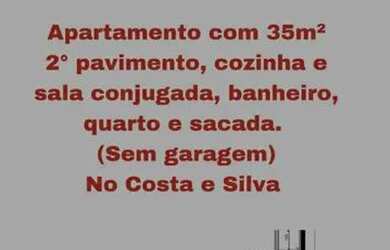 Imagem: O studio possui 1 Dormitório, 1 Banheiro, 35m² de Área e