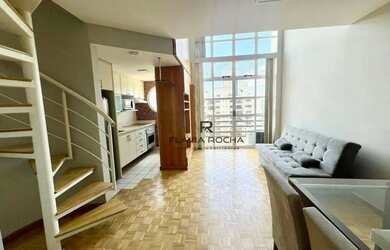 Imagem: O apartamento possui 1 Dormitório, 1 Banheiro, 1 Vaga na garagem