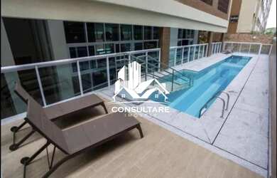 Imagem: O apartamento possui 1 Dormitório, 1 Banheiro, 1 Vaga na garagem