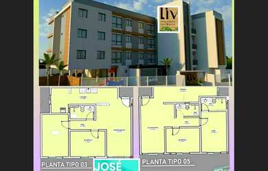 Imagem: O apartamento possui 2 Dormitórios, 1 Banheiro, 1 Vaga na garagem
