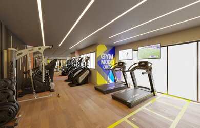 Imagem: O apartamento possui 1 Suíte, 2 Banheiros, 2 Vagas na garagem