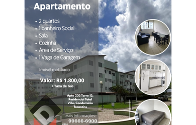 Imagem: O apartamento possui Imóvel mobiliado e está localizado em