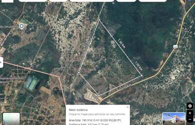 Imagem: O terreno possui 74m² de Área e está localizado em Altos