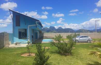 Imagem: A chácara possui 1 Dormitório, 1 Banheiro, 10 Vagas na garagem