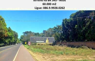Imagem: O terreno possui 60000m² de Área e está localizado em Altos