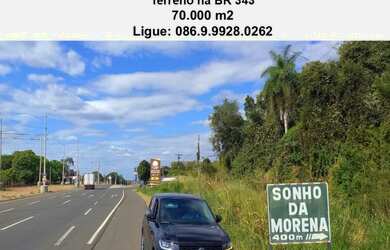 Imagem: O terreno possui 70.000m² de Área e está localizado em Teresina