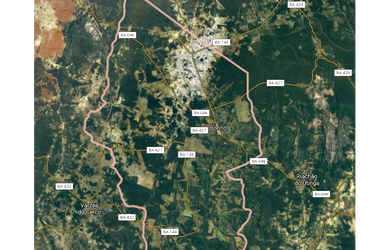 Imagem: A fazenda está localizado em Oliveira Dos Brejinhos, BA à