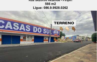 Imagem: O terreno possui 566m² de Área e está localizado em Piripiri