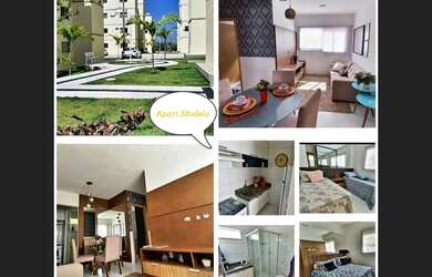 Imagem: O apartamento possui 2 Dormitórios, 1 Banheiro, 1 Vaga na garagem