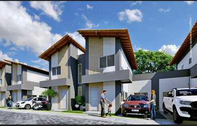 Imagem: A casa em condomínio possui 3 Dormitórios, 2 Banheiros, 2