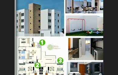 Imagem: O apartamento possui 2 Dormitórios, 1 Banheiro, 1 Vaga na garagem