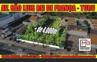 Imagem: O terreno possui 4.050m² de Área e está localizado em Turu