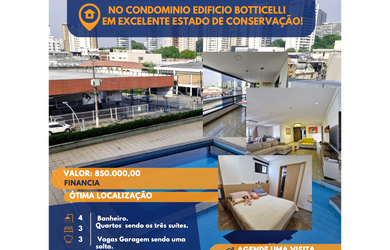 Imagem: O apartamento possui 3 Dormitórios, 3 Suítes, 5 Banheiros