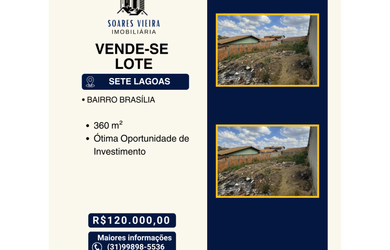 Imagem: O terreno possui 360m² de Área e está localizado em Sete