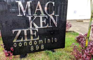 Imagem: O apartamento possui 1 Dormitório, 1 Banheiro, 1 Vaga na garagem