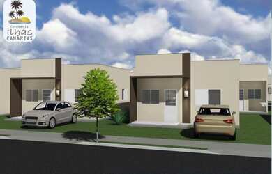 Imagem: A casa possui 2 Dormitórios, 1 Banheiro, 2 Vagas na garagem